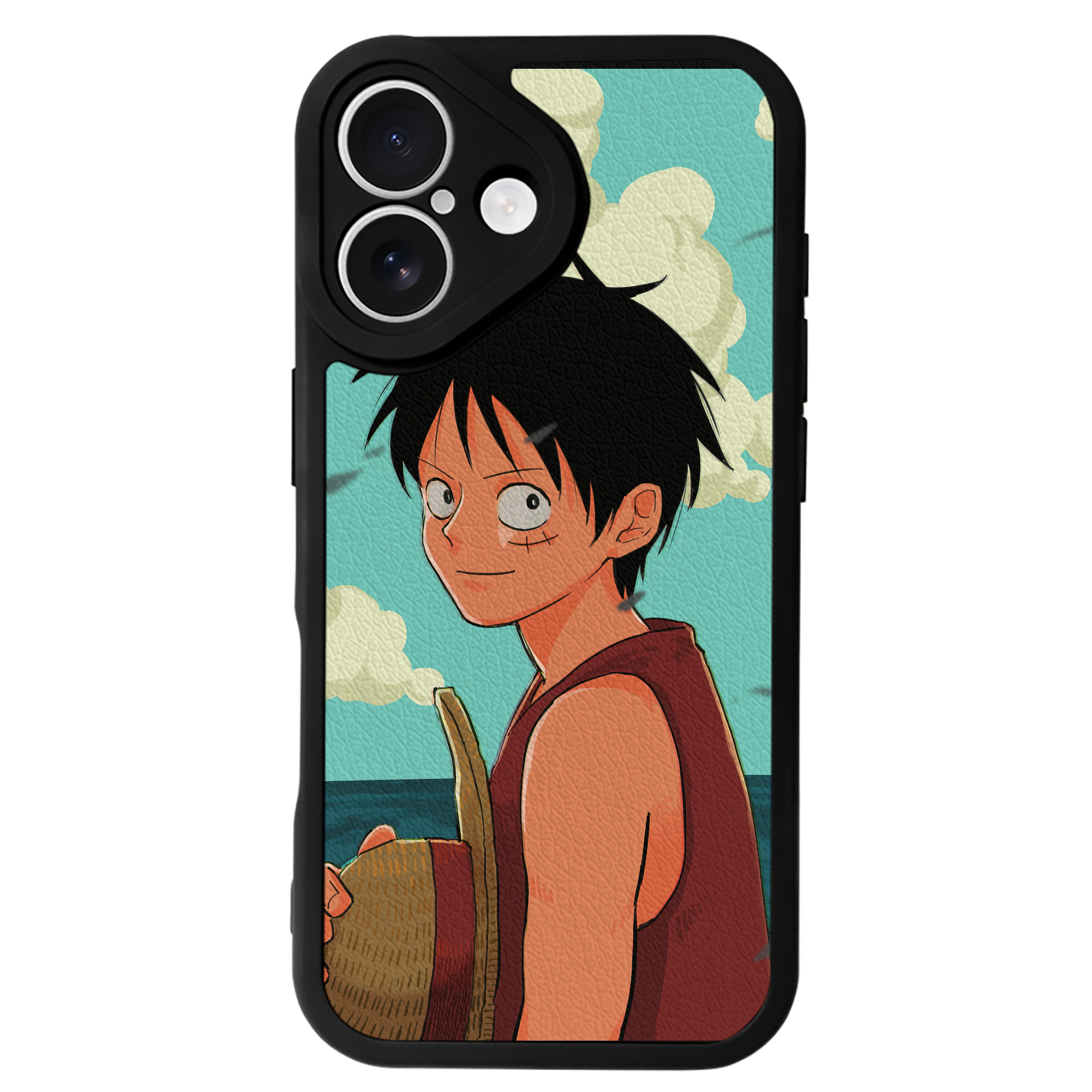 （画像用） ワンピース ONE PIECE 【iPhone 16シリーズ対応】シリコンスマホケース（レザー調） 材質：シリコン